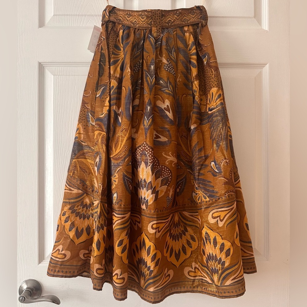 FARM Rio
Metallic Mixed Print Cotton Blend Skirt - Picture 7 of 8